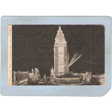 New York Coney Island Amusement Park Postcard Dreamland Tower At Night Bir~414