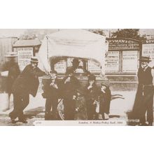 A Hokey Pokey Market Stall London Postcard