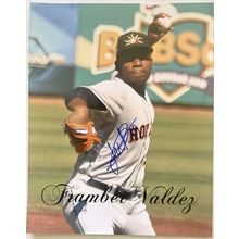 Framber Valdez Signed Autographed Glossy 8x10 Photo Houston Astros