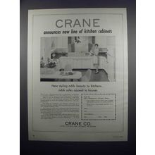 1954 Crane Kitchen Cabinets Ad