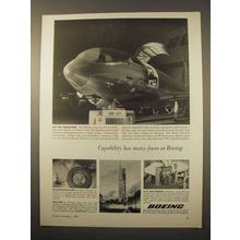 1963 Boeing Aviation Ad - Capability Has Many Faces