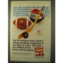1971 Rawlings Sports Equipment Ad - The Pro Leagues