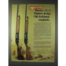 1972 Beretta AL-2 Shotgun Ad - Modern Design