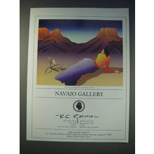 1989 Navajo Gallery Ad - Desert Lily Lithograph by R.C. Gorman