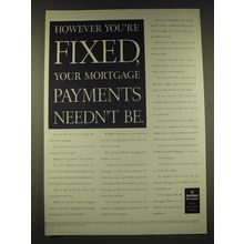 1989 NatWest Mortgages Ad - However you're fixed