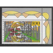 GER 1996 100pf 'LANDSCAPES -SPREEWALD' (CORNER MARGIN) FINE USED (EBID54-627)