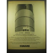 1966 Cunard Cruise Ad - Multiply Morris, Saunders or Worthington by 1200