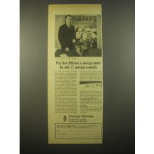 1966 Pitney-Bowes Model 5501 Postage Meter Ad - Why Ken Hill uses