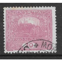 CZECHOSLOVAKIA 1919 30H MAUVE H RADCANY PRAGUE SG 49 FINE USED