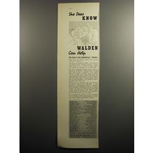 1951 Walden Book Co. Ad - She does know Walden can help