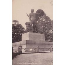 Achilles Statue Hyde Park Antique Statue Real Photo Postcard