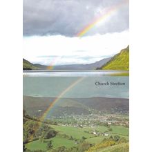 Church Stretton Shropshire 2x Rainbow Postcard s