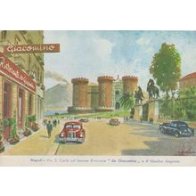 Napoli Via S. Carlo Restaurant Ristorante Da Giacomino Italy Postcard