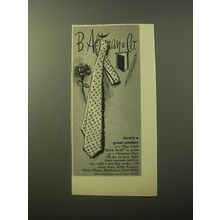 1960 B. Altman & Co. Christian Dior Little Black Book Tie Advertisement