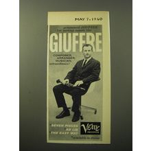 1960 Verve Records Ad - Pronounced Joo'Free - but nothing sounds like Giuffre
