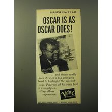1960 Verve Records Advertisement - Swinging Brass with the Oscar Peterson Trio