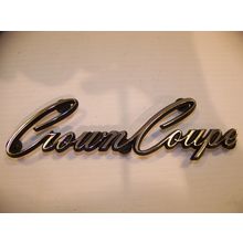 1968 CHRYSLER IMPERIAL CROWN COUPE EMBLEM OEM #2483445 STUD STYLE