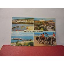 multiview, WESTON-SUPER-MARE, SOMERSET unused postcard Colourmaster =