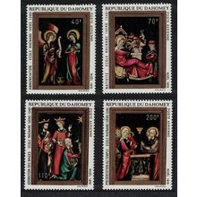 Dahomey Christmas Miniatures Paintings 4v 1970 MNH SG#423-426 MI#439-442