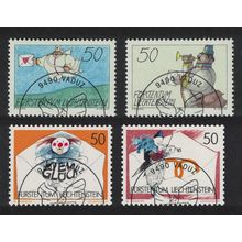 Liechtenstein Greetings Stamps 4v 1992 CTO SG#1032-1035