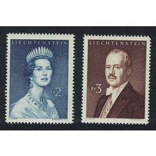 Liechtenstein Princess Gina Crown Prince Hans Adam 1960 MNH SG#405-406