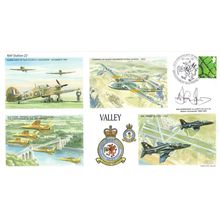 Valley Lake District RAF Station AJ Griffin Map LTD TO 100 Hand Signed FDC