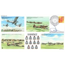 RAF Station Hawkinge Kent Wing Commander DJF Lee Map LTD TO `00 Hand Signed FDC