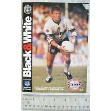 1991 programme Widnes v. Swinton, centrefold Richard Eyres