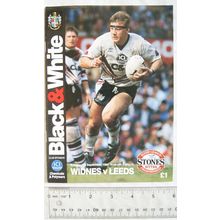 1991 programme Widnes v. Leeds