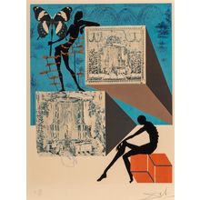 Salvador Dalí (1904-1989). L'habit de la nudité à la manière Surréaliste, Poster