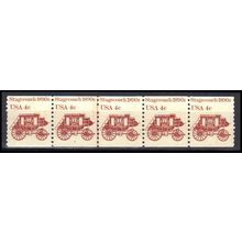 1898A 4c Stagecoach Fine MNH Dry Gum PNC 4/4+1 Z5732