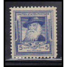 867 5c Walt Whitman Just Clears MNH KA2848