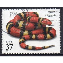 USA 2003 Reptiles & Amphibians - Scarlet Kingsnake 37c Used
