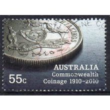 Australia 2010 Centenary of First Australian Commonwealth Coin 55c Used