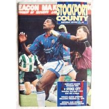 1993 programme Stockport County v. Stoke City