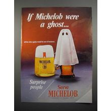 1970 Michelob Beer Ad - If Michelob Were a Ghost