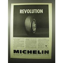 1970 Michelin-X Radial Tires Ad - Revolution