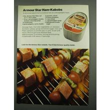 1974 Armour Star Ham Ad - Ham-Kabobs