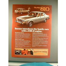 1977 Datsun 810 Car Ad - With a 240-Z Engine!