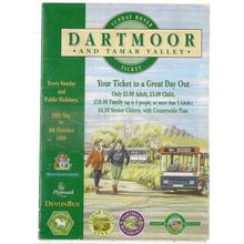DARTMOOR and TAMAR VALLEY Sunday Rover Ticket information . . ..1998 leaflet.. =