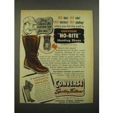 1951 Converse Sporting Footwear Ad - No-Bite Hunting Shoes