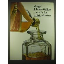 1968 Johnnie Walker Scotch Ad - A large Johnnie Walker