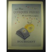 1948 Houbigant Quelques Fleurs Perfume Advertisement