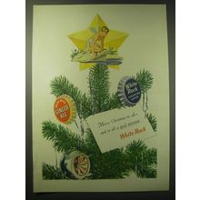1948 White Rock Sparkling Water and Ginger Ale Ad - Merry Christmas to all