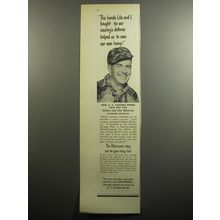 1951 U.S. Savings Bonds Ad - The bonds Lila and I bought