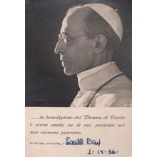 Vicario Di Cristo Citta Del Pope Vaticino Italian Visit 1950s Postcard