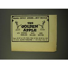 1954 The Golden Apple Play Ad - Drama Critics' Award - Best Musical