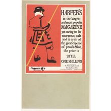 Harpers Victorian London Magazine Yeoman Advertising Postcard
