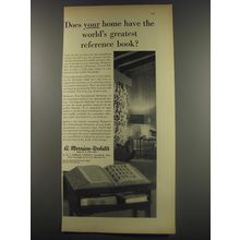 1956 Merriam-Webster New International Dictionary Ad - Does your home have