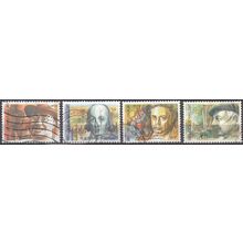 Belgique 1986 Michel 2277 - 2280 O Cote (2008) 1.65 € Personnalités belges